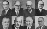 Montage of some First World War veteran staff in the 1950s