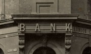 Photograph of a bank sign