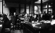 Staff in a London bank office, July 1914