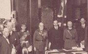 The unveiling of Ulster Bank's war memorial, 1925