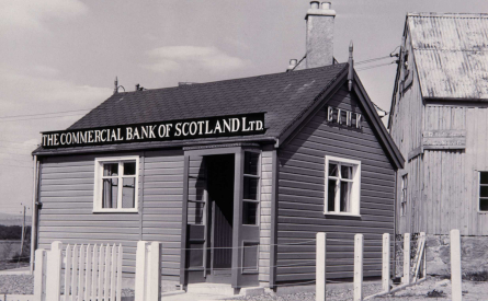 Historic photograph of a bank branch