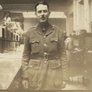 Photograph of a bank colleague in uniform