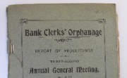 AGM papers of the Bank Clerks' Orphanage, 1915
