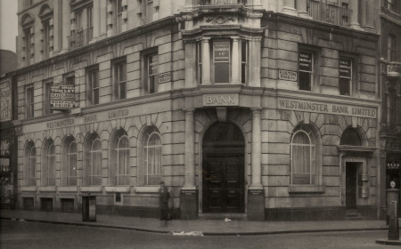 Photograph of Euston Road branch of Westminster Bank Ltd