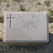 Photograph of the grave of David Swan