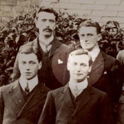 Photograph of Edward Kelley, bottom right