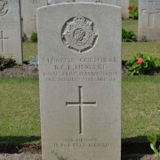 Photograph of Benjamin Herbert's gravestone