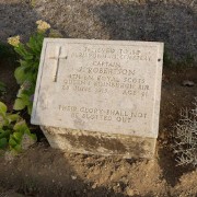 Photograph of John Robertson's gravestone
