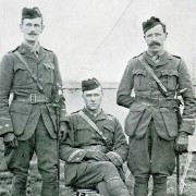 Photograph of Charles Paterson (right) with fellow officers