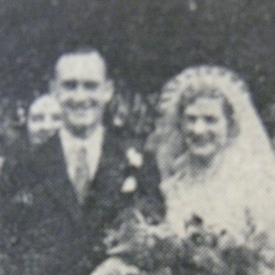 Photograph of James Hill on his wedding day