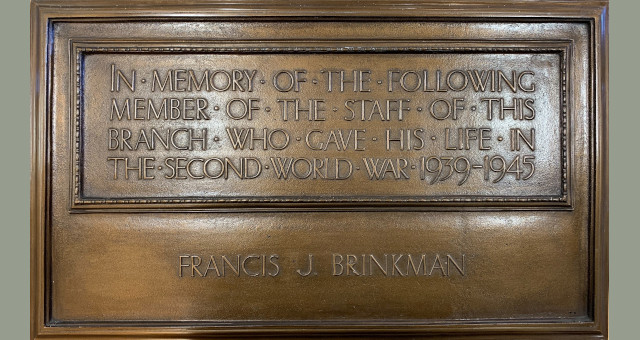 Photograph of London Brompton Square branch war memorial