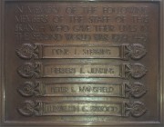 Photograph of Bristol Chief Office Second World War memorial