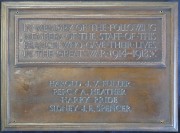 London Threadneedle Street (Parr's) branch First World War memorial