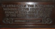 Photograph of Aldershot branch First World War memorial