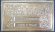 Photograph of London Finsbury (Parr's) branch First World War memorial