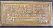 Photograph of London Brondesbury branch Second World War memorial