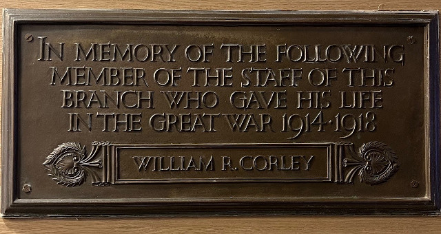 Photograph of London Beckenham branch First World War memorial