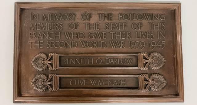 Photograph of Ware branch Second World War memorial