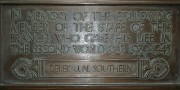 Photograph of Margate branch Second World War memorial