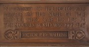 Photograph of Banstead branch Second World War memorial