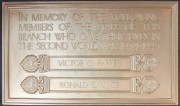 Photograph of Richmond branch Second World War memorial