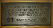 Photograph of St Albans branch First World War memorial