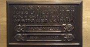 Photograph of London Forest Gate branch Second World War memorial