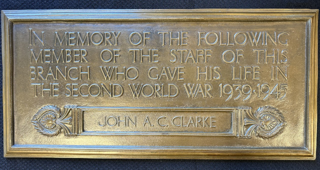 Photograph of Maidenhead branch Second World War memorial