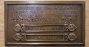 Photograph of London Earls Court branch Second World War memorial