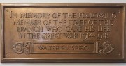 Photograph of Hungerford branch First World War memorial