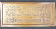 Photograph of Farnborough branch Second World War memorial