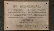 Photograph of London Smiths Office First World War memorial