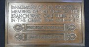 Photograph of Warrington branch First World War memorial